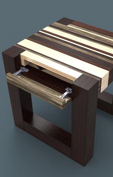 Hidden compartment online table