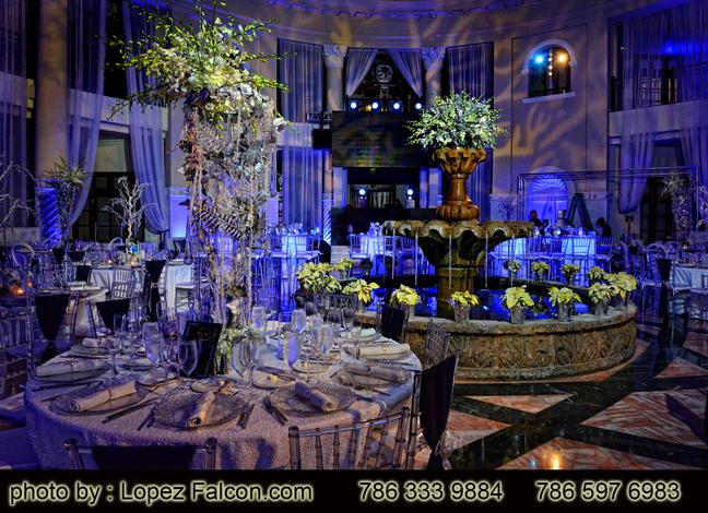 Westin Colonnade Coral Gables hotel Quinces Party Miami Stage Decoration