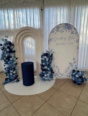 SOMETHING BLUE BEFORE I DO BACKDROP ARCH COVER