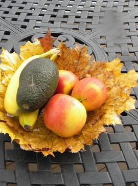 Easy DIY Mod Podge leaf basket. www.DIYeasycrafts.com