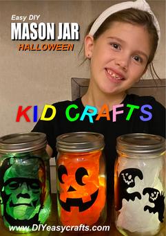 DIY Mason Jar Halloween Kid Crafts