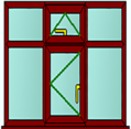 Style 93 rosewood window