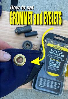 How to easily install grommets and eyelets