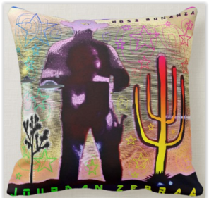 Hoss Bonanza Famous MixTape Pillow 16"x16"