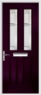 2 panel 2 square composite door regal corenet glass