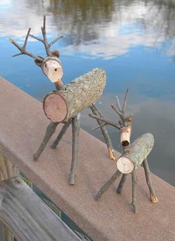 Diy store wooden deer