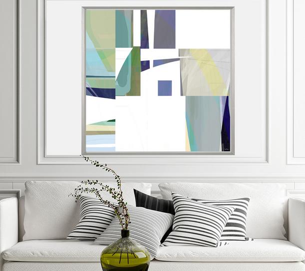 Geometric Art, #abstract art, #geometric, #blue art, #wallart, #design, #dubois art, #modern Art