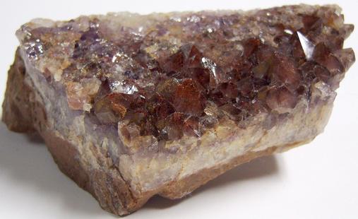 QUARTZ AMETHYST, HEMATITE - Thunder Bay District, Ontario, Canada