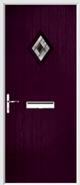 Cottage Diamond Composite Door aspen glass