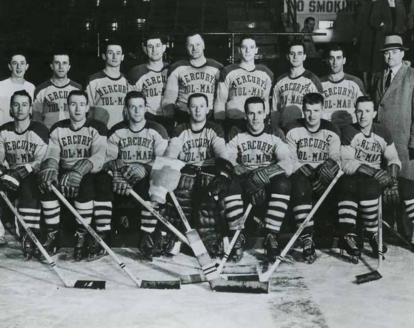 Edmonton Mercurys Hockey Jersey 1950 Edmonton Mercurys Team Canada Hockey  Jersey