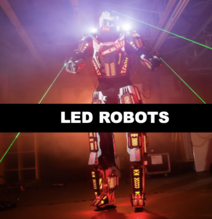 LED Female Lady Robots