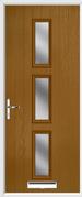 3 Square Composite Door obscure glass