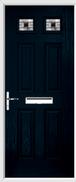 4 Panel 2 Square Composite Door aspen glass