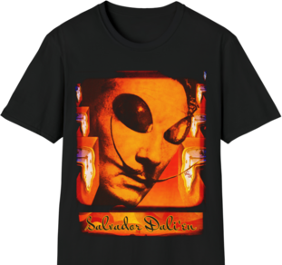 Salvador Dali'en Melted Clocks Unisex Softstyle T-Shirt