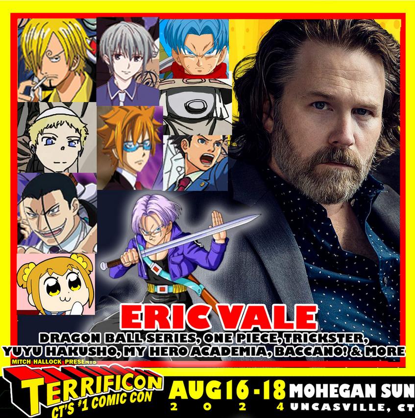 anime, film, movie and tv guests for TERRIFICON CONNECTICUT'S Comic Con