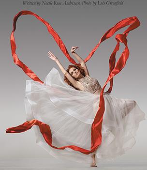 Red Ribbons - red ribbons dance photo Lois Greenfield dancer Noelle Rose Andressen