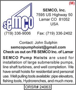 SEMCO of Lamar, Pump Hoists