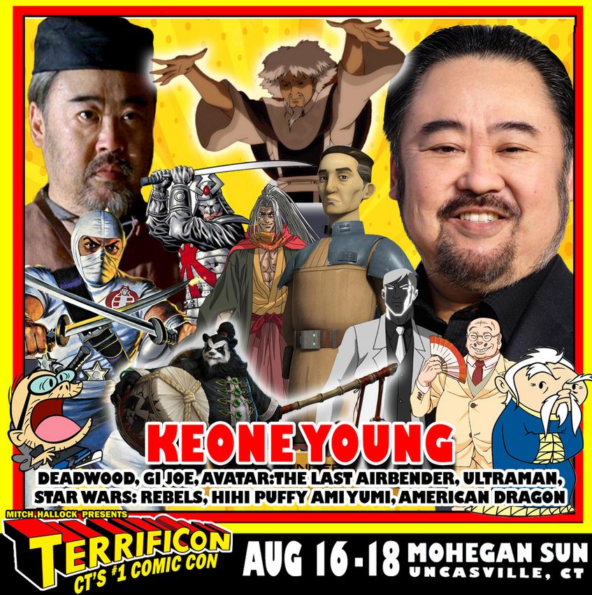 anime, film, movie and tv guests for TERRIFICON CONNECTICUT'S Comic Con