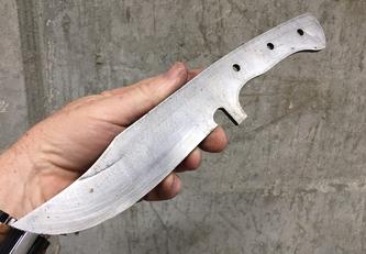 Bowie Knife blank 1095 high carbon steel. www.DIYeasycrafts.com