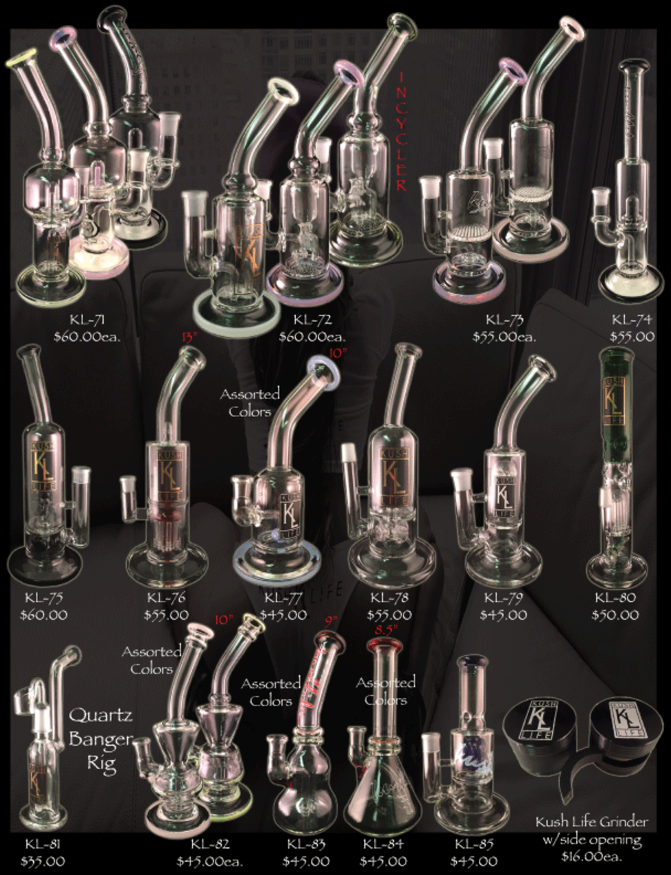 KUSH LIFE Glass Water Pipes