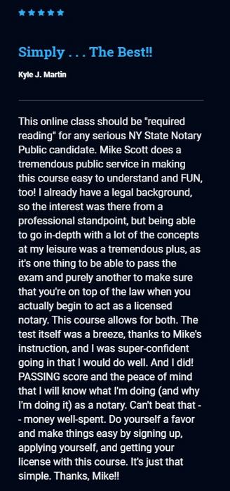 NOTARY PUBLIC EXAM