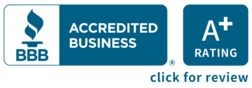 Better Business Bureau A + Accreditation Seal