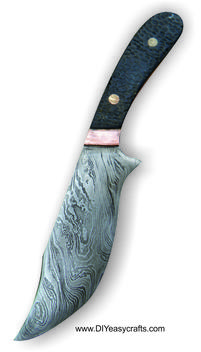 How to make a Damascus Steel kinfe. www.DIYeasycrafts.com