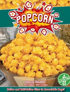 Poppin Popcorn Fundraiser Brochure with online fundraising option