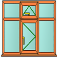 Style 92 oak window