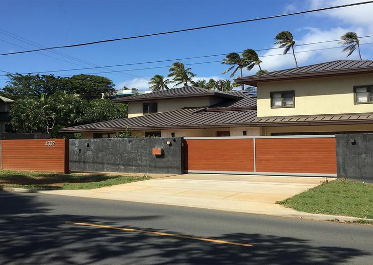 Island Style Gates, Aluminum gates Hawaii, Driveway gate Honolulu, Privacy Gates Oahu, Custom Gates Oahu, Automatic Gates Hawaii