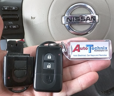 Replacement Nissan Micra keyless remote proximity flip keys