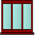 Style 54 rosewood window