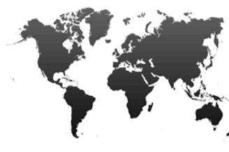 World map indicating the 33 countries of Zip Rings customers