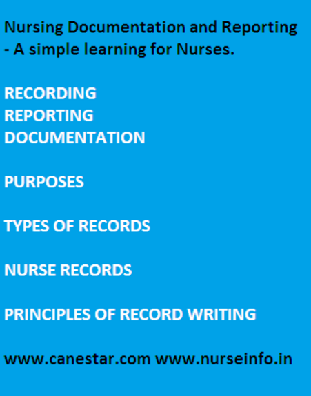 nursing documentation, reporting, recording,