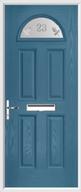 4 Panel 1 Arch Composite Door sandblast glass