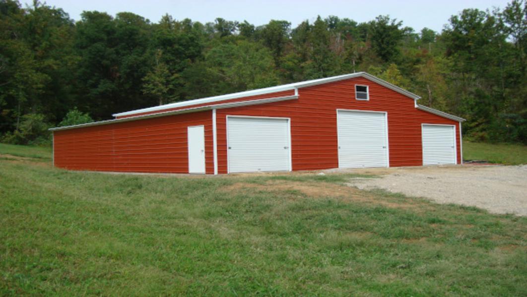 28x41x12 8 Horse Barn Style With 1 10x10 Garage Door And 2