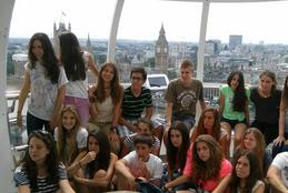 alumnos de viaje de estudios en londres