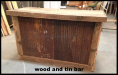 wood event rental portable bar