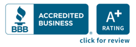 Better Business Bureau A + Accreditation Seal