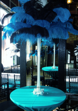 Rent Ostrich Feather centerpieces Los Angeles California
