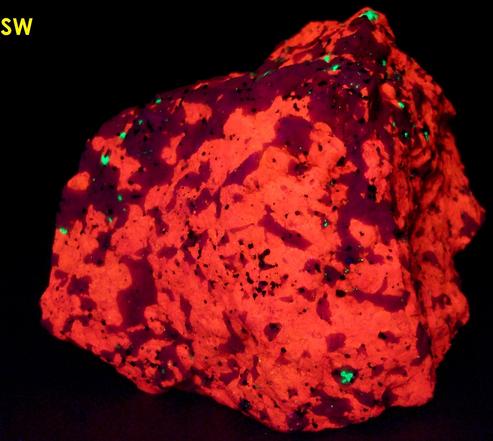 Crazy Calcite, Dolomite, Franklinite, Willemite, Franklin, Franklin Mining District, Sussex County, New Jersey