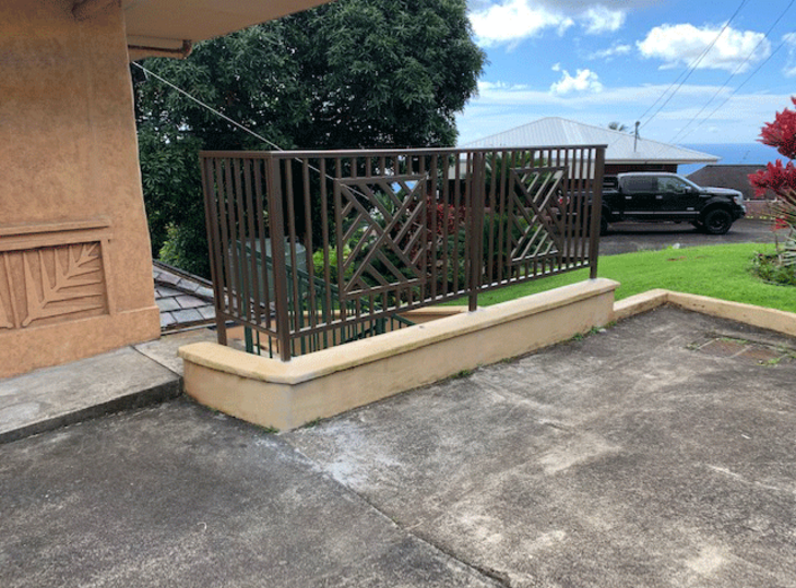 aluminum railing Hawaii, aluminum railing Honolulu, railing Honolulu, deck Hawaii, decks Hawaii, Oahu aluminum railings, Oahu decks, decks, aluminum railings, railings, Oahu, Island railing, island railing and gates, island gates, island view