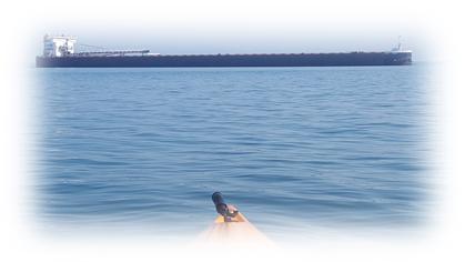 A Sunday morning paddle up river in DeTour Village MI