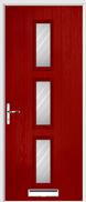 3 Square Composite Door stripes glass