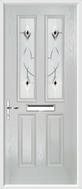 2 Panel 2 Square Composite Door fusion art glass