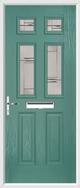 2 Panel 4 Square Composite Door regal corenet glass