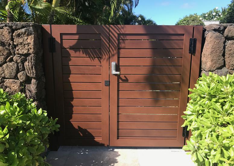 Island Style Gates, Aluminum gates Hawaii, Driveway gate Honolulu, Privacy Gates Oahu, Custom Gates Oahu, Automatic Gates Hawaii