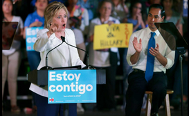 Teleprompter USA and Robotic Presidentials Hilary