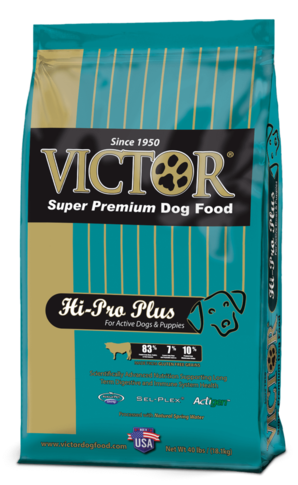 Victor Hi-Pro Plus dog food for active dogs and Puppies
