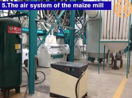air system for this maize mealie meal machine
